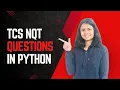 TCS NQT questions with Python Solution Priya Khradia