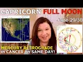 8 8 Capricorn FULL MOON Mercury RETROGRADE June 29-30 2026 Astrology Numerology AstrCartography