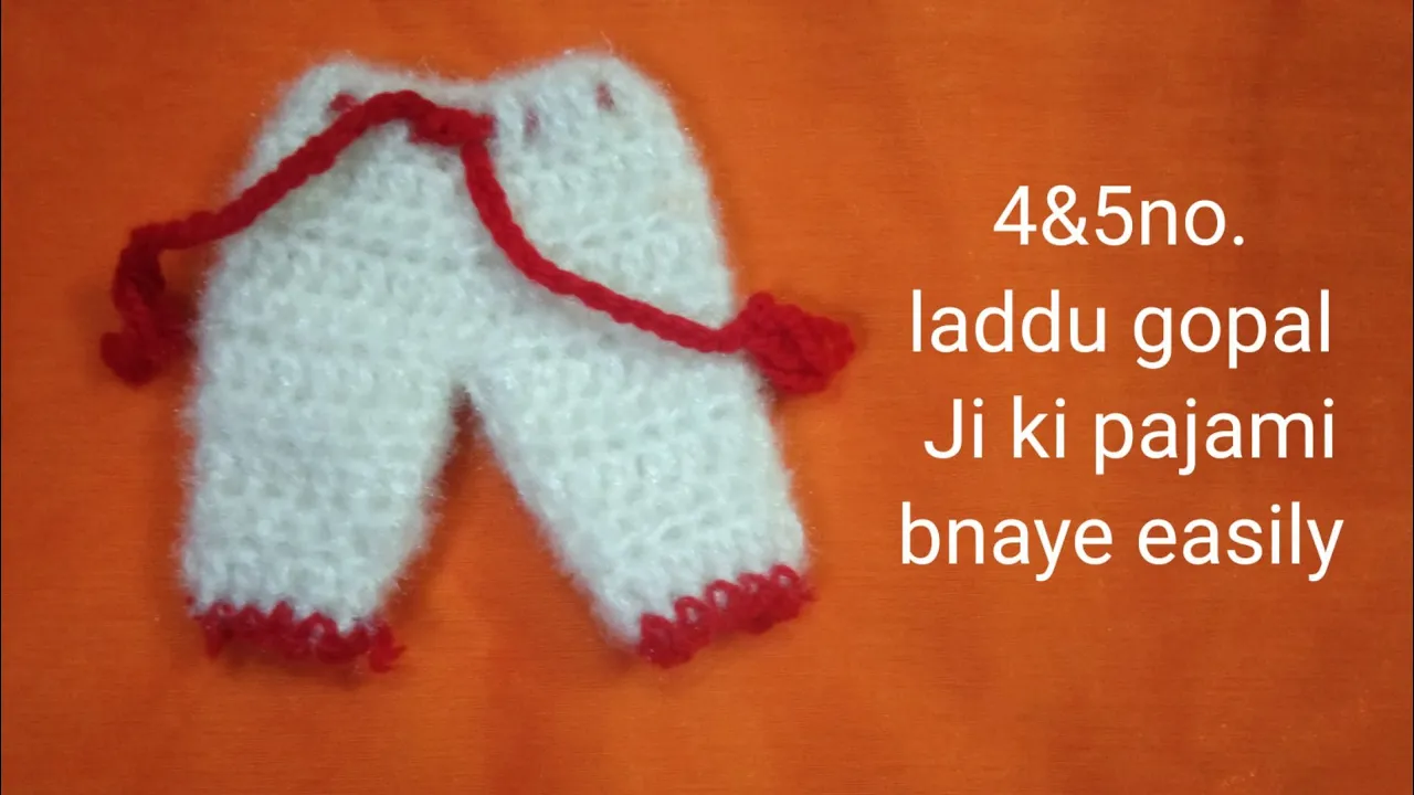 laddu Gopal Ji ki dress kaise bnaye.@how to make woolen pajami for laddu gopal..make easily pajami