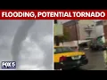 Flooding in NJ potential tornado on Long Island