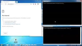 Client and server proxy configuration using node js