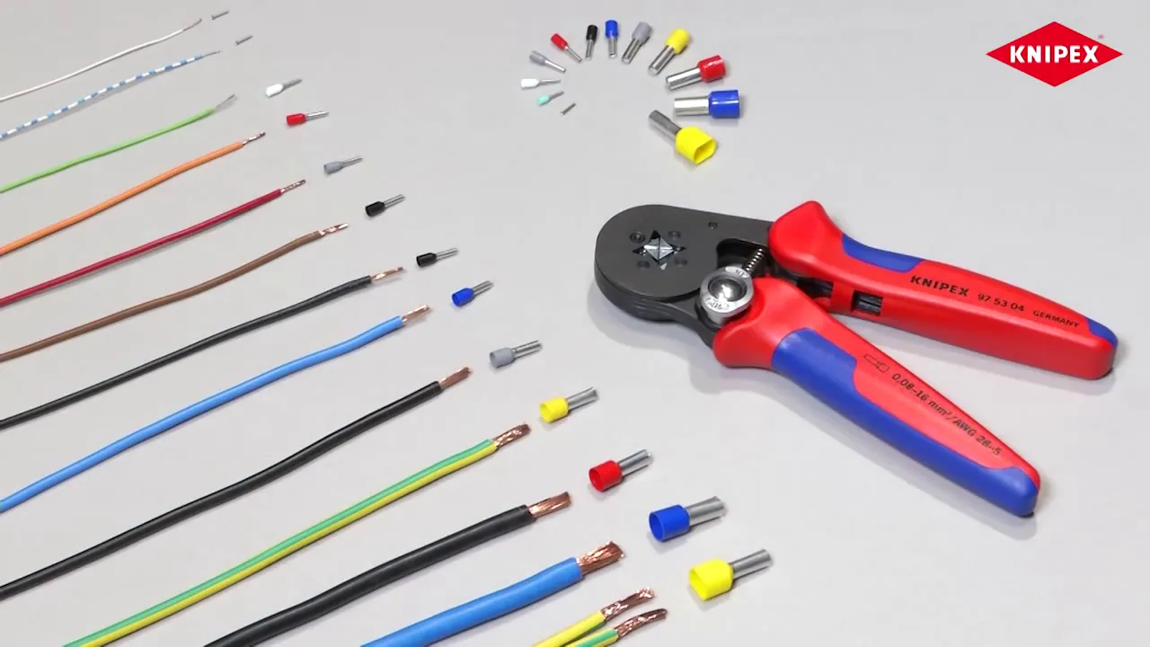 La pince à sertir auto-ajustable pour embouts en démonstration