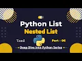 Python Nested List With Example In Tamil 36-DDP