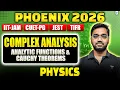 IIT JAM CUET PG 2026 Complex Analysis Analytic Functions Cauchy Theorems