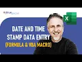 Excel Automatically Date and Time Stamp When Data is Entered but Don t Change When Data is Modified