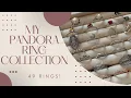 Pandora Rings My Pandora Ring Collection Silver Rose Shine Stones Pandora Jewelry - Ring