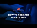 How to Register For Classes Tutorial