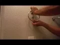 How to Hang Install a Towel Ring Towel Rack from Home Depot Lowes