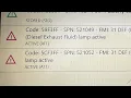 Reparar SPN 521049 FMI 31 y SPN 521052 FMI 31 Aftertreatament problem power and speed limited