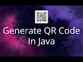 Generate QR Code In Java Using ZXing Library