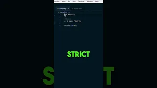 Strict mode in JavaScript