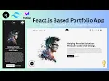 Stunning Portfolio Web App with Next js Tailwind CSS Framer Motion
