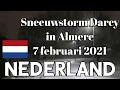 Download Lagu NEDERLAND Sneeuwstorm Darcy in Almere om 7 uur in de ochtend 7 februari 2021