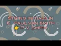 String initials in C