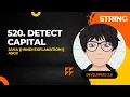 520 Detect Capital Java Hindi Explanation ASCII