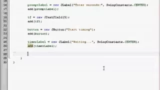 Java GUI Tutorial 29 Timer program Part 1 of 2