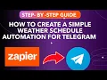 How To Create A Simple Weather Schedule-From Zapier To Telegram Fix Error