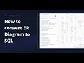How to convert ER Diagram to SQL Export Database Schemas with StackRender