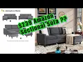 239 Amazon Sectional Sofa Is It worth it Walsunny Convertible Sectional Sofa Dark Grey