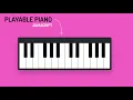 Playable Piano - HTML