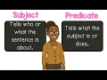 Subject and Predicate for Kids Grammar Mini Lesson