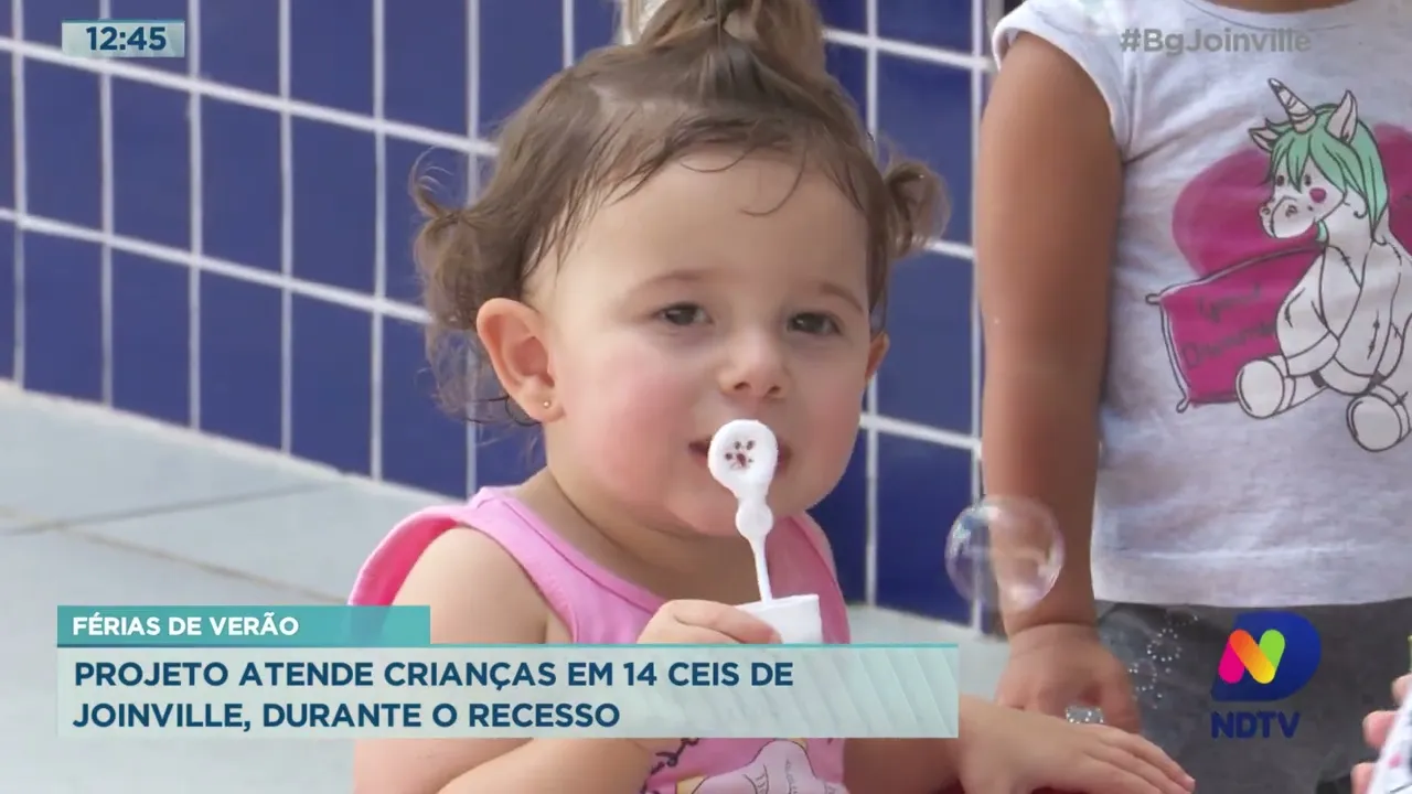 Projeto atende crianças em 14 CEIs de Joinville, durante o recesso