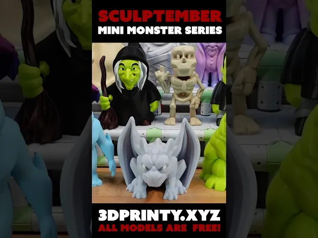 Mini Gargoyle - Sculptember Model #10 video thumbnail