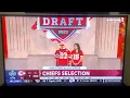 James Droz Announces The Chiefs Pick