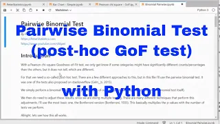 Python - Binomial Pairwise Test