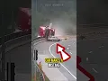 Small Car Crashes Into The Truck
