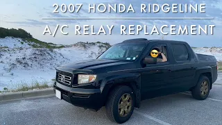 2007 Honda Ridgeline AC Clutch Relay Replacement