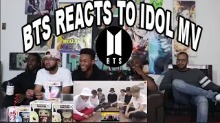 BTS Reacts To Idol Music Video Reaction Review 