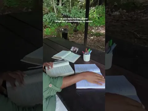 la voix dans ma tête quand je fais des études bibliques en nature
