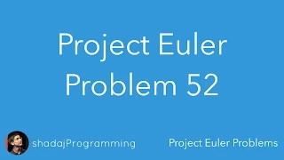 Project Euler using Scala Problem 52