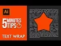 Text Wrap in Adobe Illustrator - 5 Minutes Tip