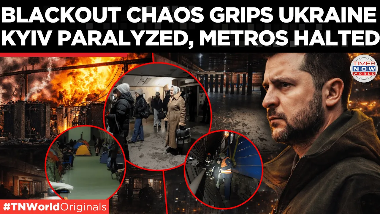 KYIV AT STANDSTILL: Metro Halted, Blackout Hits Ukraine After Massive Grid Failure | World News