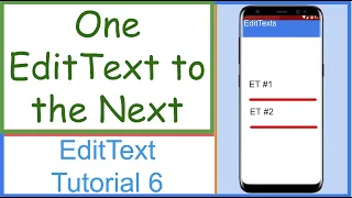One EditText to the Next