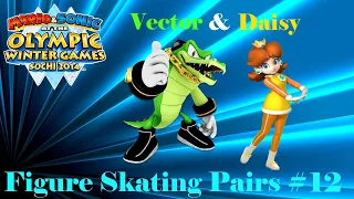 Mario Sonic At The Sochi 2014 Olympic Winter Games Figure Skating Pairs 12 Vector Daisy  Mario Sonic At The Sochi 2014 Olympic Winter Games Figure Skating Pairs 12 Vector Daisy
