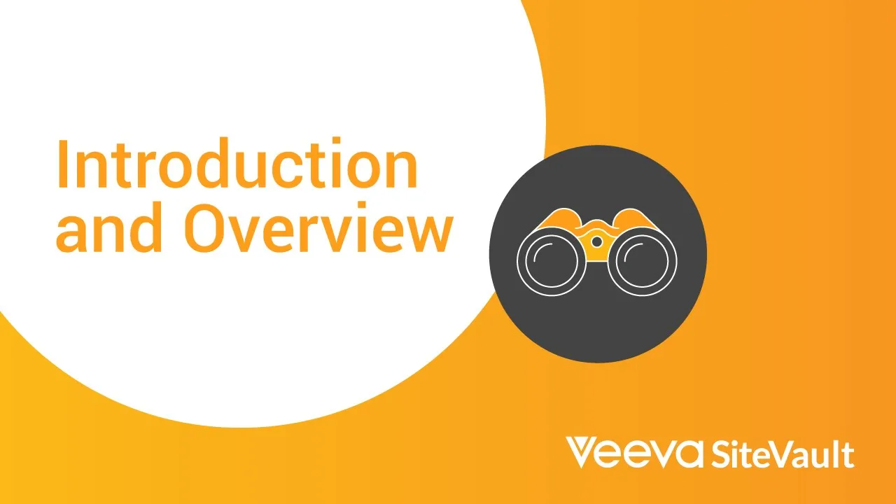 Introduction to Veeva SiteVault