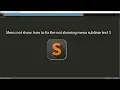 How to fix the not showing menu sublime text 3