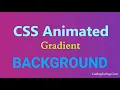 Animated Background with Pure CSS and Html No Javascript no Jquery