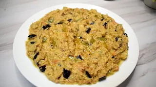 المطبخ السوداني  سلطة الأسود  سلطلة الباذنجان بزبدة الفول السوداني دندنها