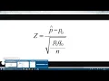 Excel Test Statistic Proportion One Sample