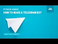 Make a Telegram bot using Python Python Lecture Series Bonus In English AI Bot