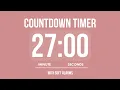 27 MINUTE COUNTDOWN TIMER WITH SOFT ALARMS
