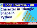Alphabet Pattern - Printing Alphabet in Pyramid Shape Learn Python Programming Python Programs