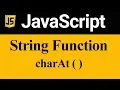 charAt Method in JavaScript Hindi