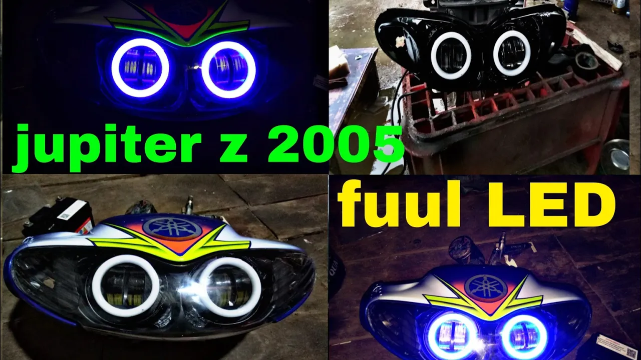 Ganti lampu led jupiter z/yamaha full tutorial dan cara rubah arus AC ke DC #jupiterz #modifikasi