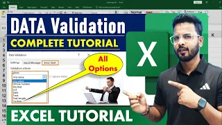 Excel Tutorial For Beginners Data Validation in Excel Microsoft Excel