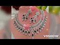 Most beautiful bridal jewellery necklace collection AD necklace jewellery collection for girls trend